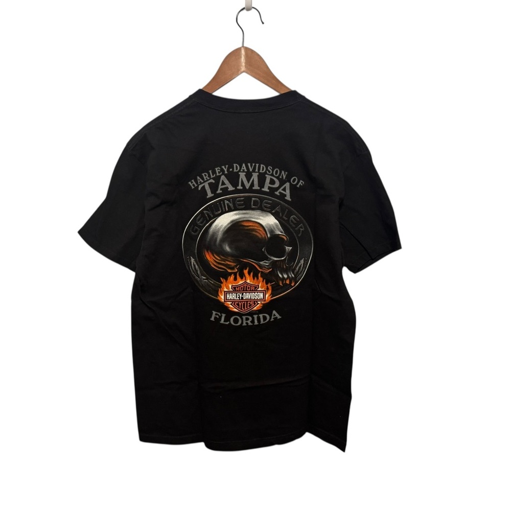 🏍️ Vintage Harley Davidson T-Shirt Made in USA size L - Picture 4 of 5